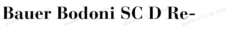 Bauer Bodoni SC D Re字体转换